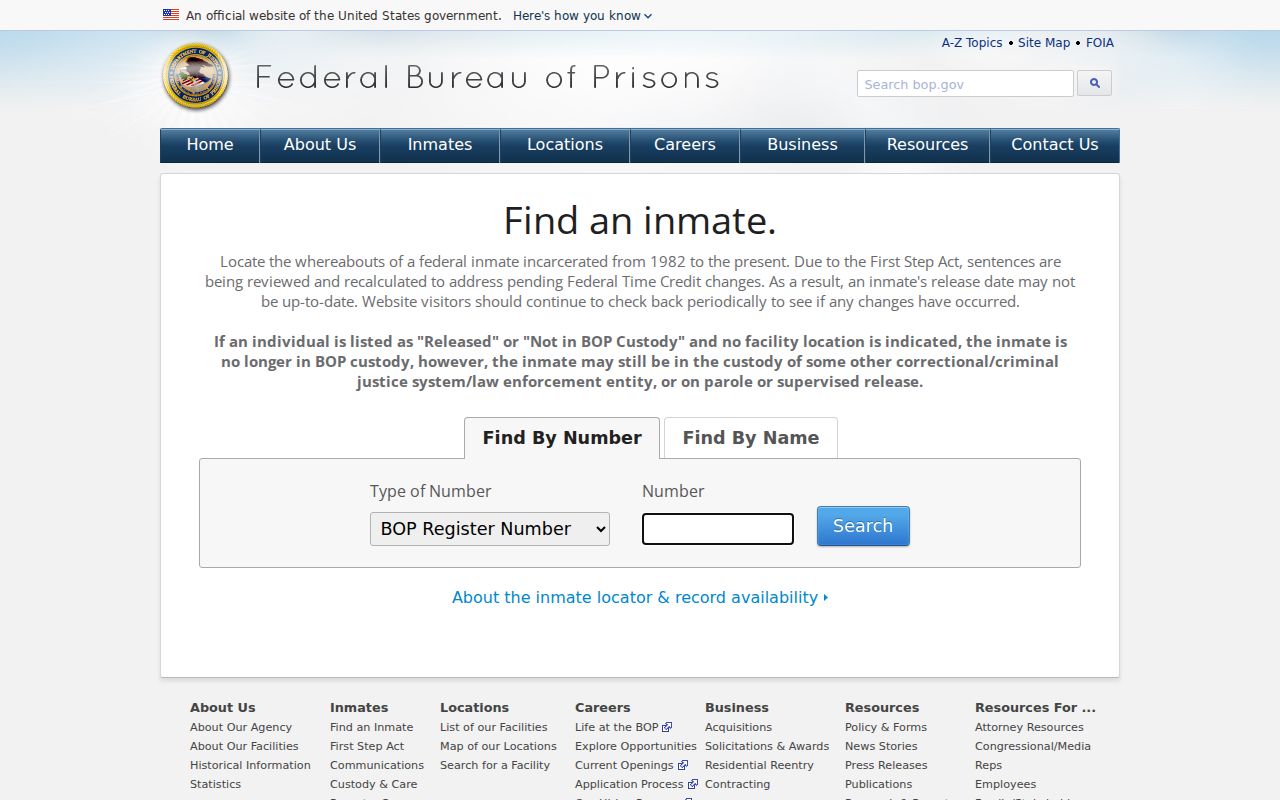 Borden County arrest history federal inmate locator